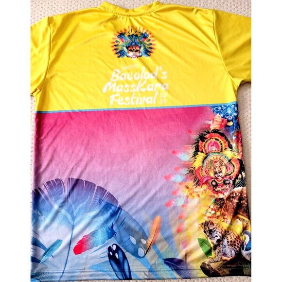 NWOT Bacolod City MASSKARA FESTIVAL 2024 All Over Graphic Sublimation tshirt - Picture 4 of 6